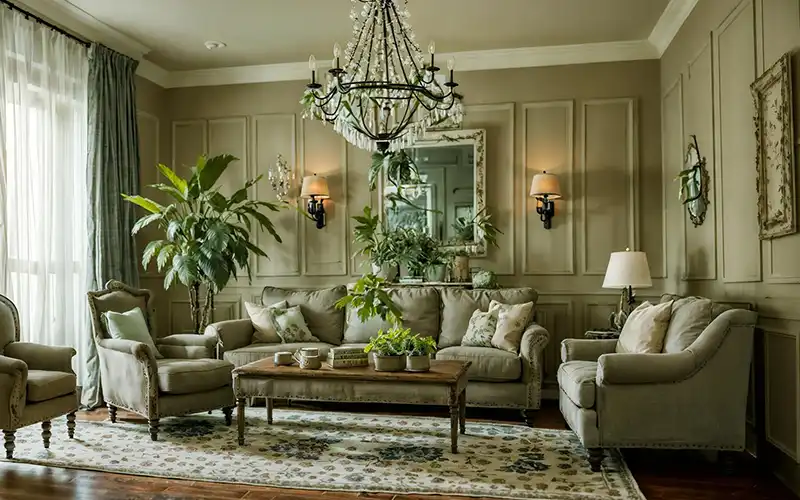 Shabby Chic Interior Design living room