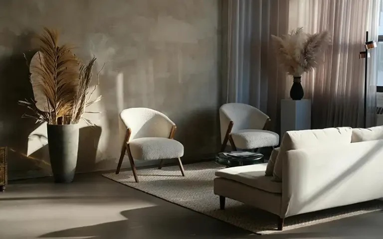 Japandi interior design living room