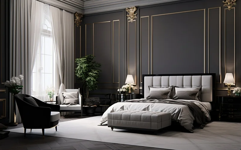 Art Deco interior style Master bedroom