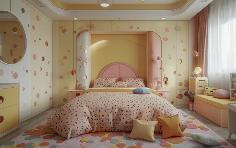 Art Deco interior style childern bedroom