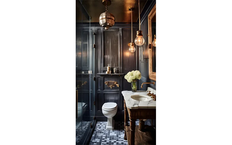 Art Deco interior style Bathroom