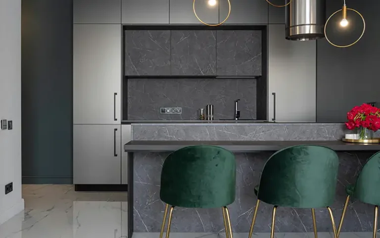 Stone finish laminates